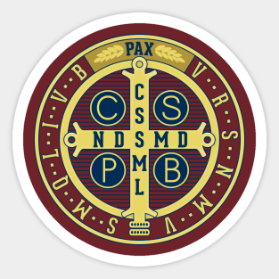 St. Benedict Medal, cutout version Sticker